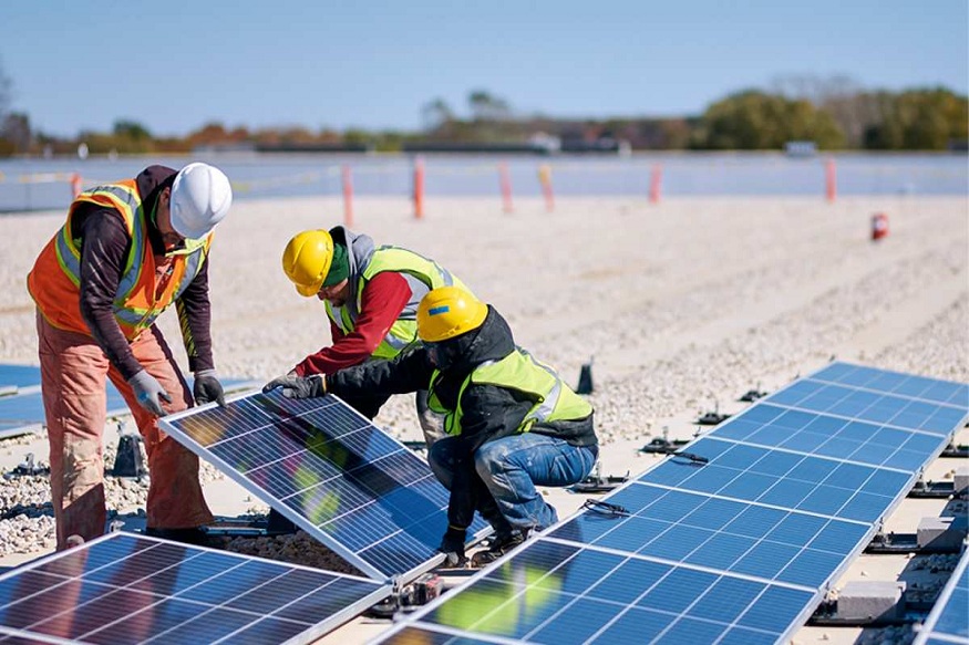 solar panel installation